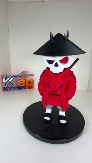 Impresión 28 de 30
Zkull Samurai , lo podéis encontrar en @makerworld_official
Unas 40H aproximadamente y unos 500gramos
Decidida en partes, fácil de montar y no requiere AMS
#samurai #bushido #ronin #3dprint #bambulab