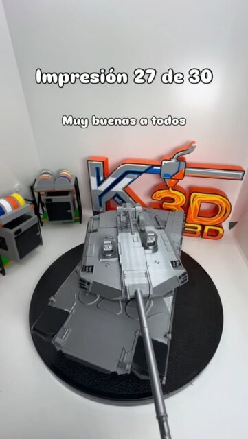 Impresión 27 de 30
En esta ocasión un tanque Abrams X de 4ª Generación!!!
Hemos usado PETG plata y negro marca @winkle3d
Impreso en @bambulab_official #p1s
#tanque #tank #abrams #war