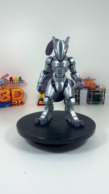 Mecha Mewtwo
Impreso en pla silk plata y violeta ágata interferencia de @winkle3d
Puedes encontrarlos en nuestra tienda online
#pokemon #mewtwo