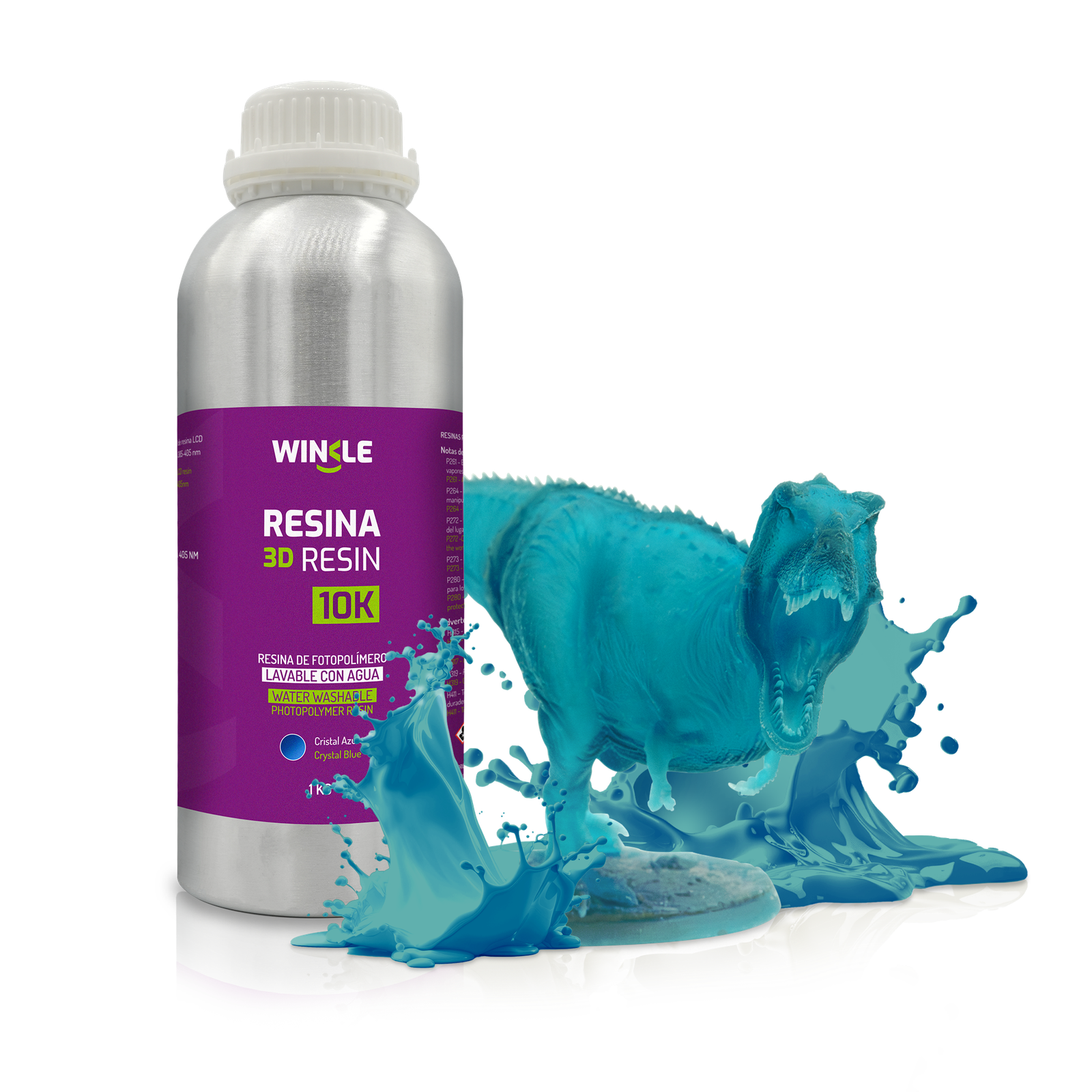 Resina 3D Lavable Winkle - CRISTAL AZUL