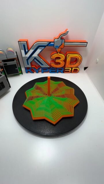 Impresión 25 de 30
Fidget de 10 estrellas. Otro dueño más que podéis encontrar en @makerworld_official
Filamentos PETG naranja y verde de @bambulab_official
Impresora #p1s
#fidget #fidgetspinner #fidgettoy